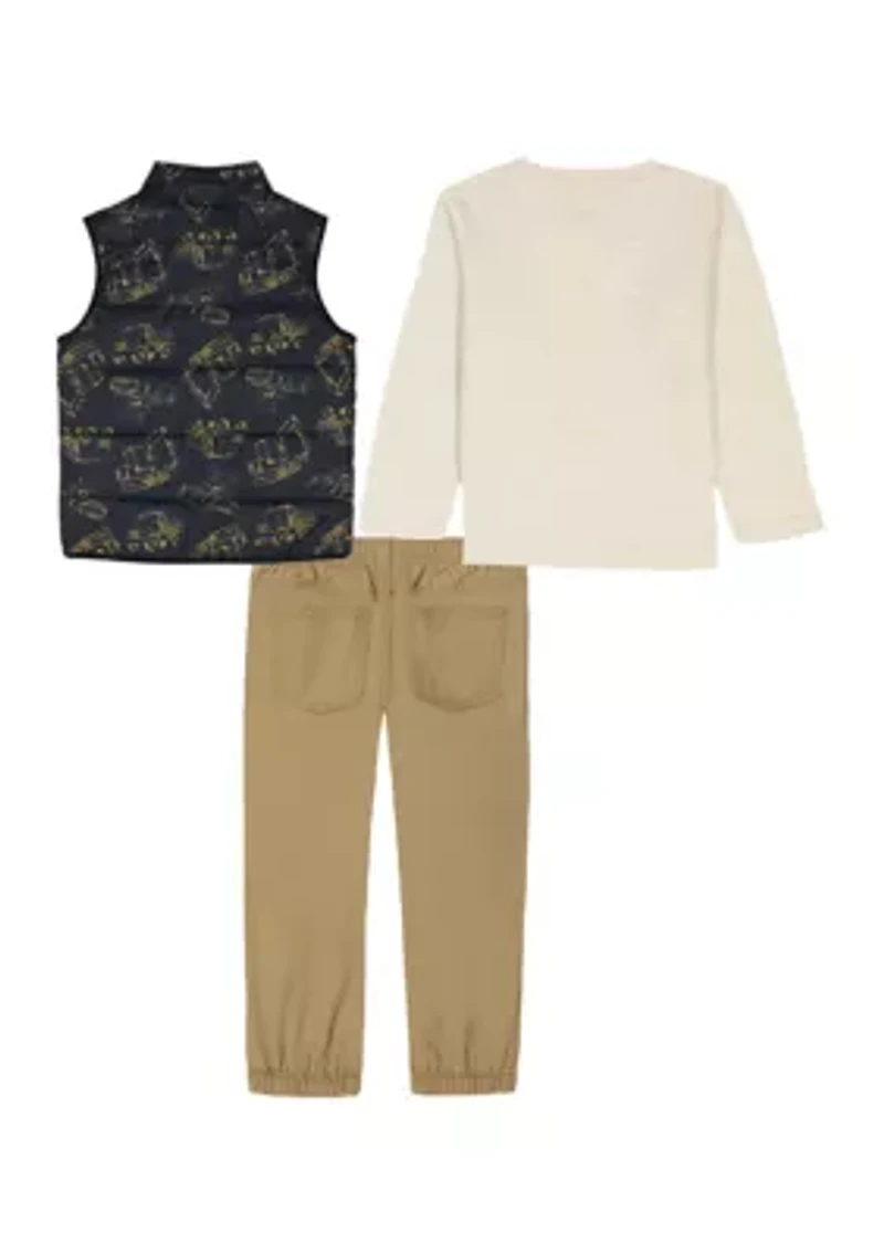 Baby Boys 3-Piece Vest Set