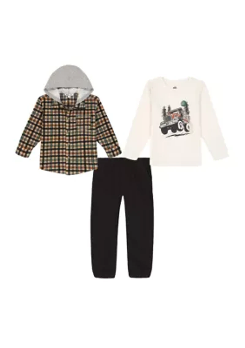 Baby Boys 3-Piece Shacket Set