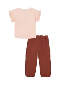 Baby Girls Two Piece Jogger Set