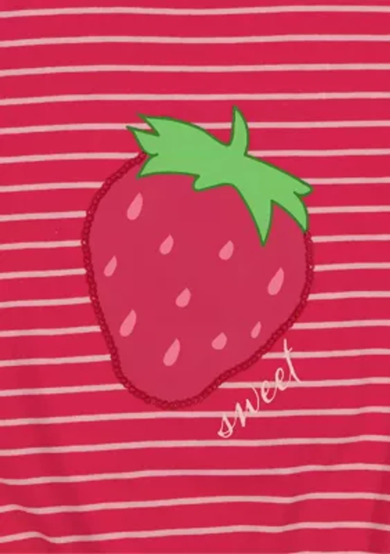 Baby Girls Strawberry Gauze Jogger Set