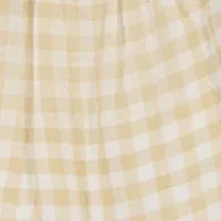 Toddler Girls Gingham Printed Top and Leggings Set