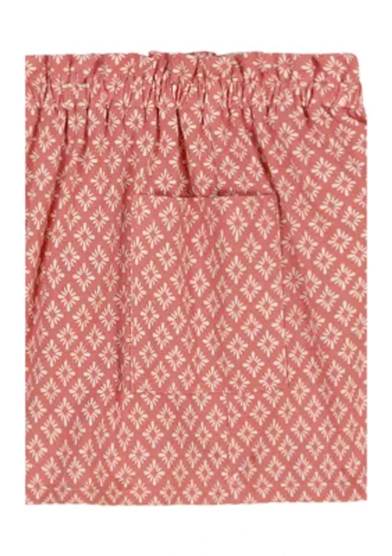 Baby Girls Giraffe Printed Tank Top and Shorts Set