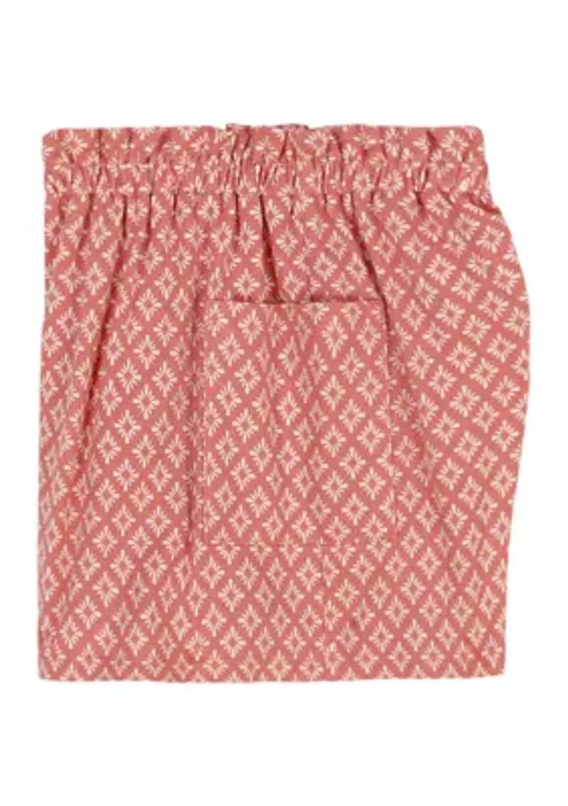 Toddler Girls Giraffe Printed Tank Top and Shorts Set
