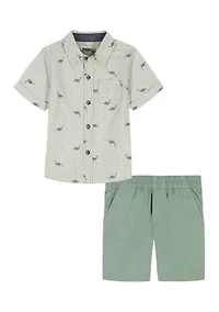 Baby Boys Shirt and Shorts Set
