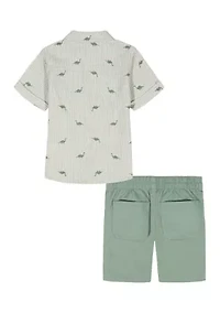 Baby Boys Shirt and Shorts Set