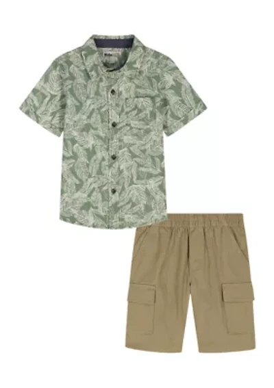 Baby Boys Shirt and Cargo Pants Set