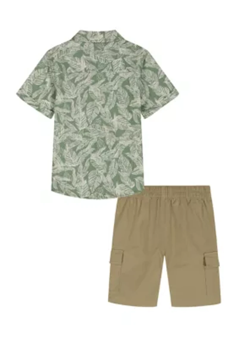 Toddler Boys 2 Piece Woven Shorts Set
