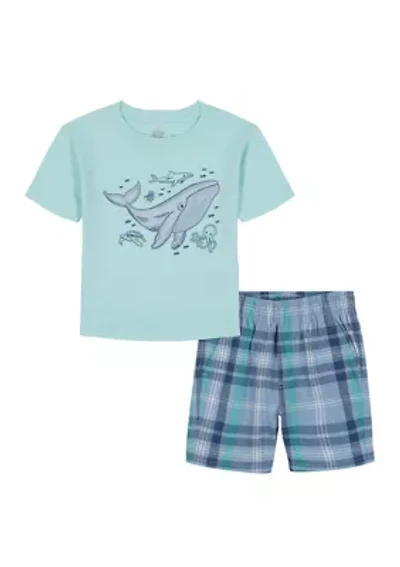 Toddler Boys 2-Piece Shirt and Shorts Set