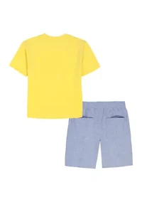 Baby Boys 2 Piece Shirt and Shorts Set