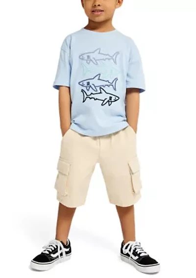Baby Boys 2 Piece Shirt and Shorts Set