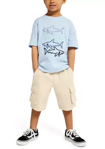 Toddler Boys 2 Piece Shirt and Shorts Set