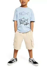 Toddler Boys 2 Piece Shirt and Shorts Set