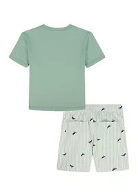 Toddler Girls 2 Piece Shirt and Shorts Set