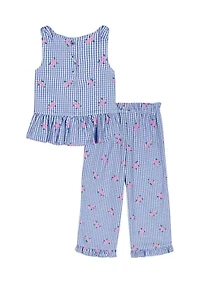 Baby Girls Woven Pants Set
