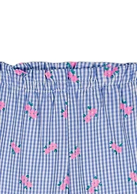 Toddler Girls Woven Pants Set