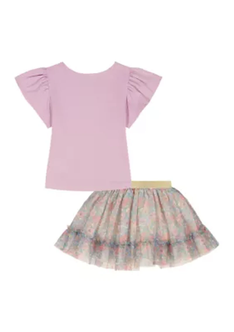 Baby Girls Shirt and Skort Set