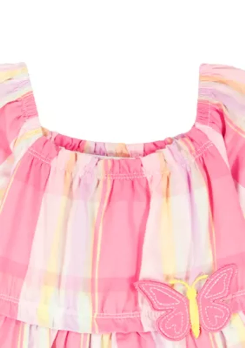 Toddler Girls Puff Sleeve Top and Leggings Set