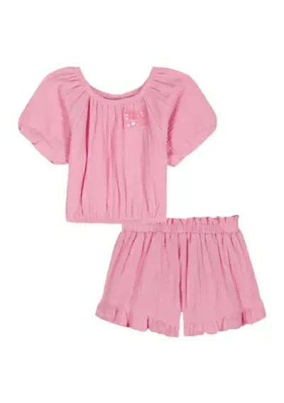 Baby Girls Shirt and Shorts Set