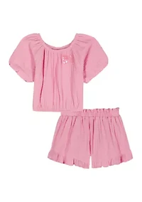 Baby Girls Shirt and Shorts Set