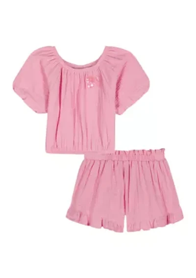 Toddler Girls Shirt and Shorts Set