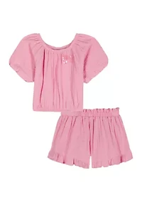 Toddler Girls Shirt and Shorts Set