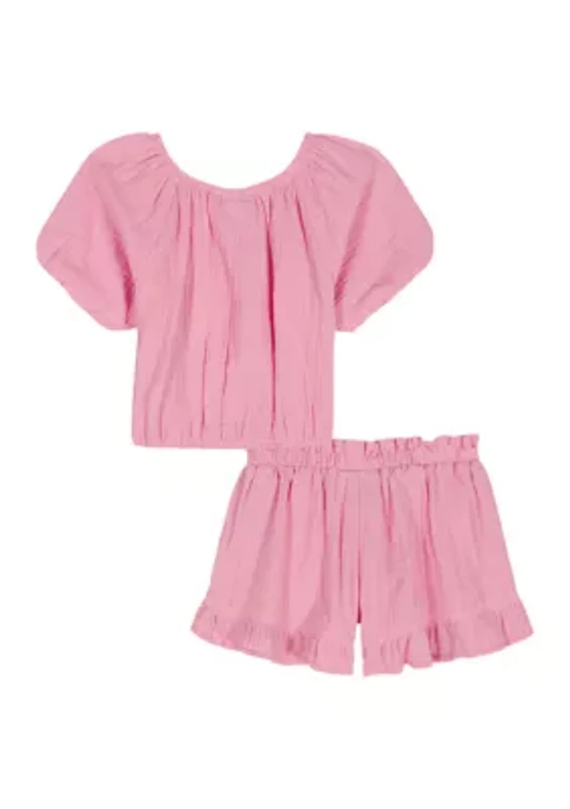 Toddler Girls Shirt and Shorts Set