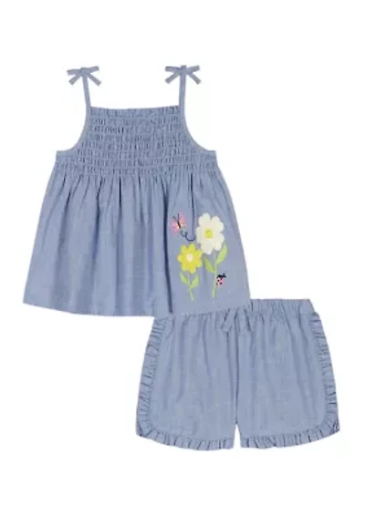 Baby Girls Top and Shorts Set