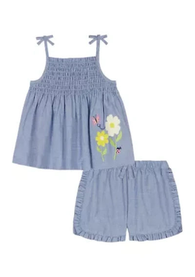 Toddler Girls 2-Piece Shorts and Tank Set