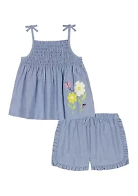 Toddler Girls 2-Piece Shorts and Tank Set