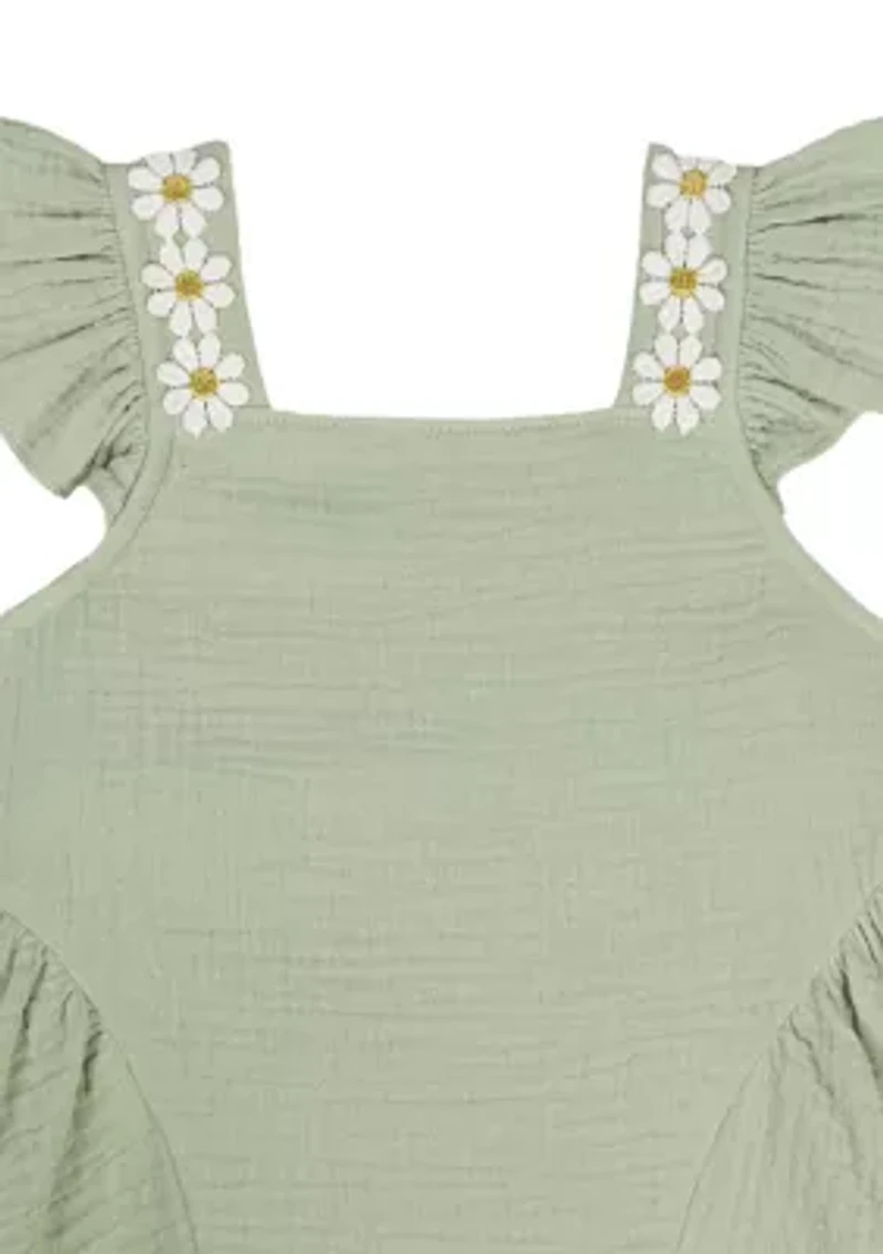 Baby Girls Ruffle Tank Top and Shorts Set