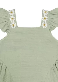 Baby Girls Ruffle Tank Top and Shorts Set