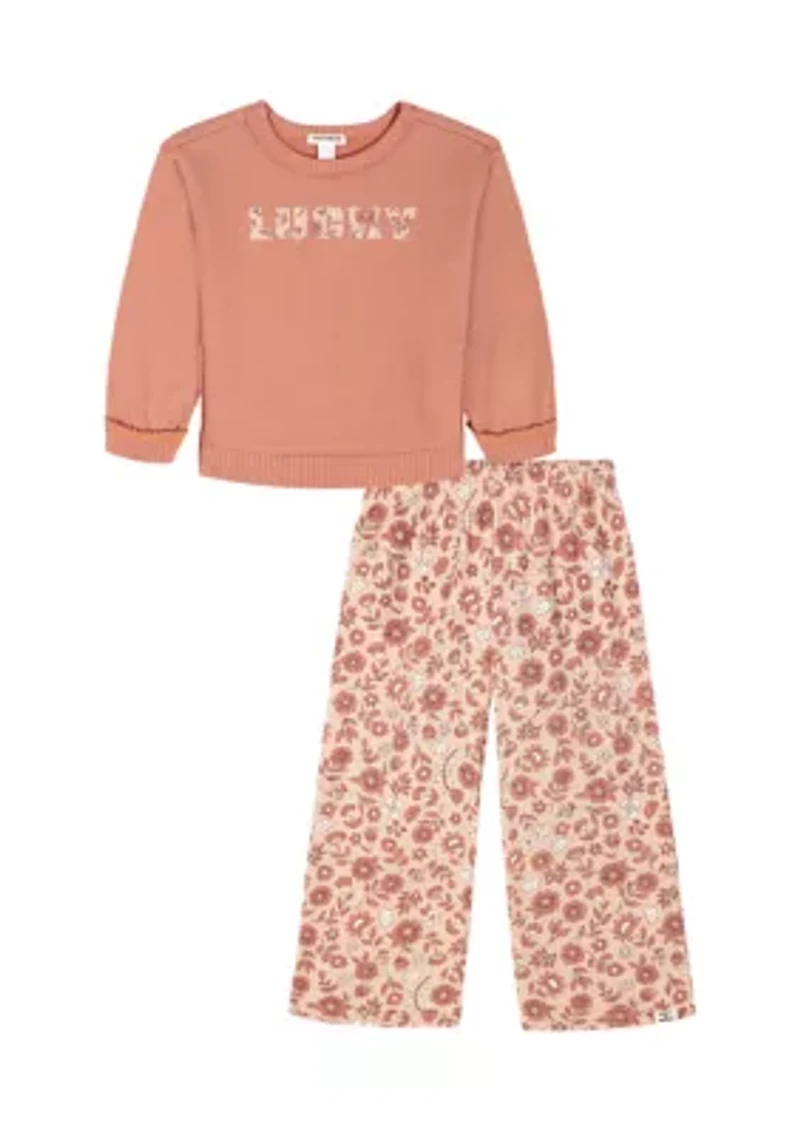 Toddler Girls 2-Piece Fashion Pantset