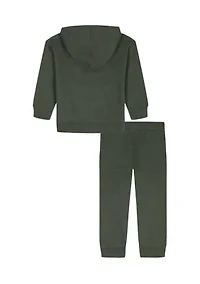 Toddler Boys Fleece Hoodie and Jogger Pants Set