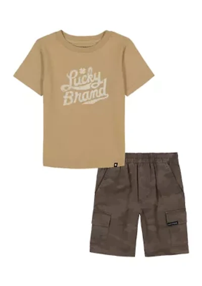 Toddler Boys Graphic T-Shirt and Shorts Set