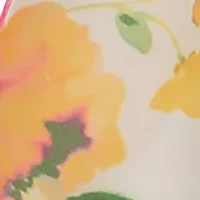 Toddler Girls Ruffle Yoke Floral Printed Chiffon Dress