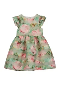 Toddler Girls Monet Shadow Stripe Dress