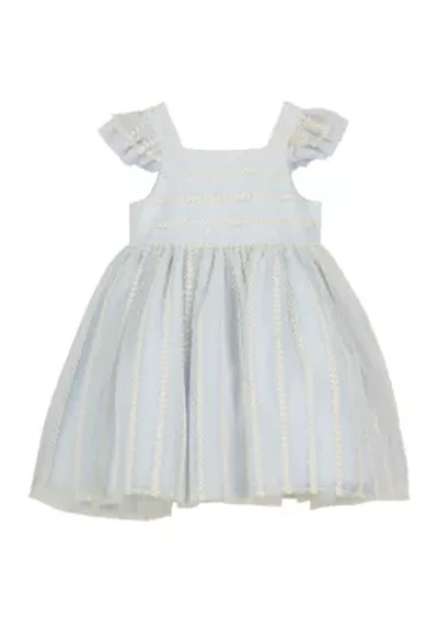 Toddler Girls Empire Waist Embroidered Dress