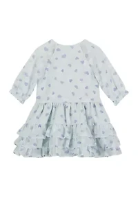 Baby Girls Heart Printed Dress