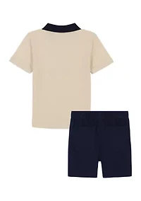Toddler Boys Polo Shirt and Shorts Set