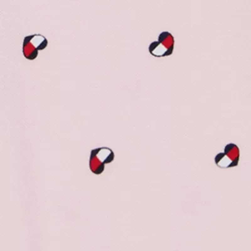 Toddler Girls Piqué Heart Printed Flag Dress
