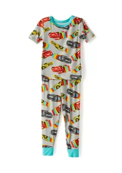 Toddler Boys Racing Cars T-Shirt and Pants Pajama Set