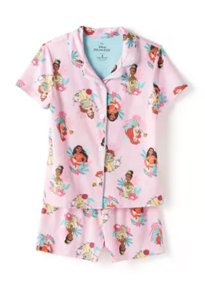 Toddler Girls Royal Vacation Printed Pajama Set