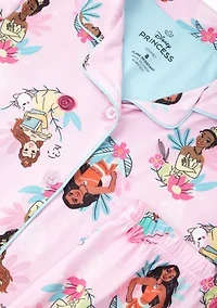 Toddler Girls Royal Vacation Printed Pajama Set