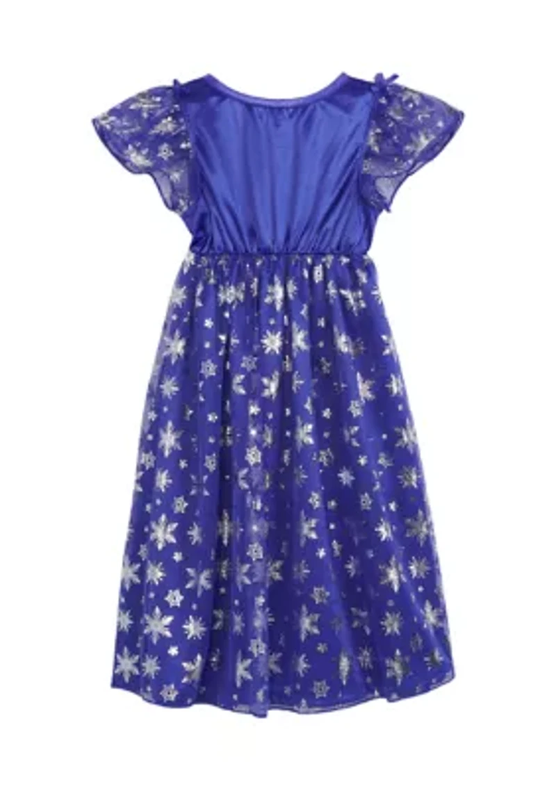 Toddler Girls Elsa Navy Nightgown