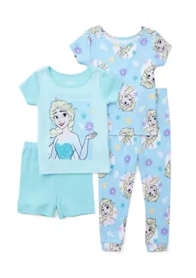 Toddler Girls Frozen Kindness 4-Piece Pajama Set