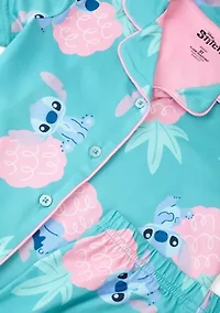 Toddler Girls Hawaii Stitch Printed Pajama Set