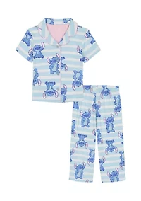 Toddler Girls Stitch 2-Piece Sleep Set