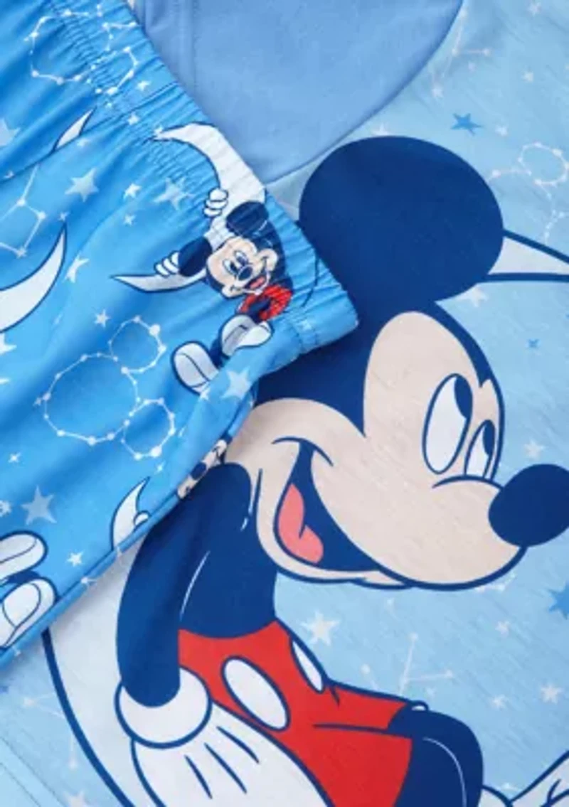 Toddler Boys Mickey and the Moon Printed Pajama Set