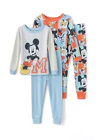 Toddler Boys Mickey Mouse Printed Pajama Set