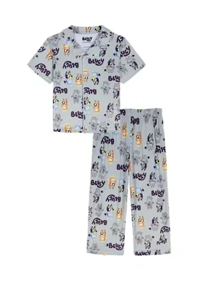 Toddler Boys Bluey Graphic Pajama Shirt and Pants Set